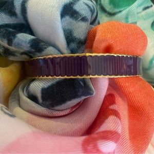 KATE SPADE NEW YORK PURPLE ENAMEL BANGLE